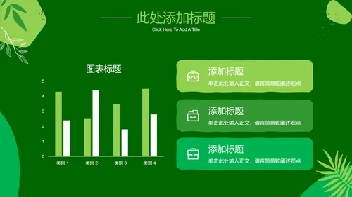 绿色小清新通用PPT演示模板