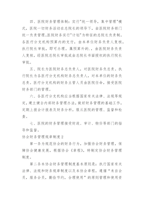协会财务管理规章制度.docx