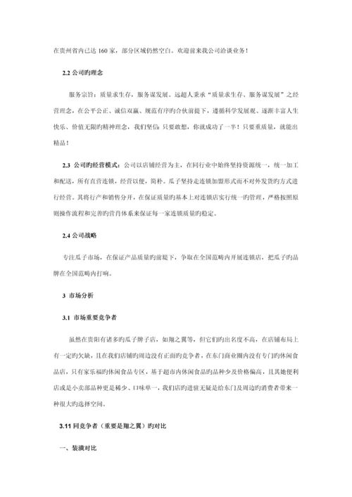 瓜子专项项目商业综合计划书.docx