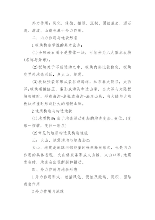 高考自然地理知识点总结.docx