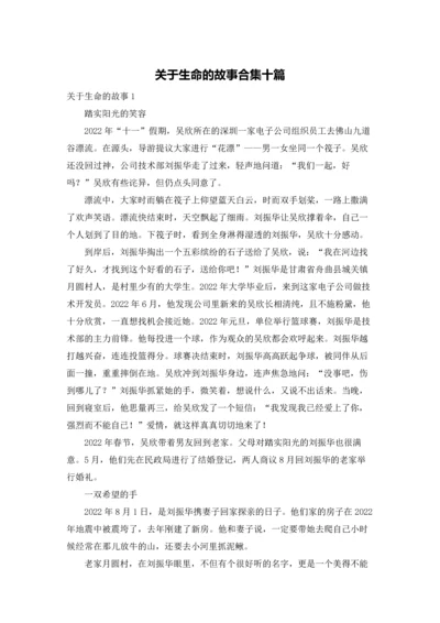 关于生命的故事合集十篇.docx