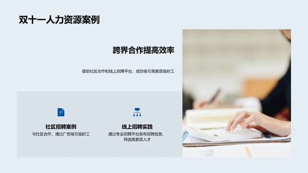 双十一人力挑战应对PPT模板