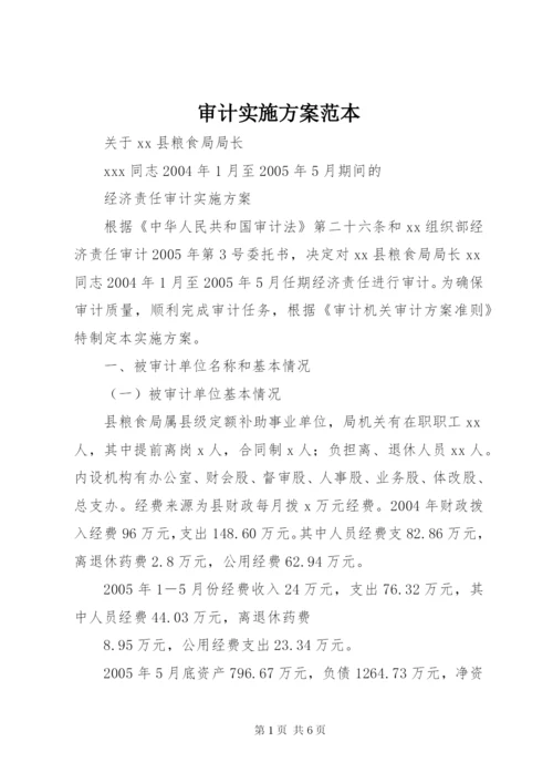 审计实施方案范本 (3).docx