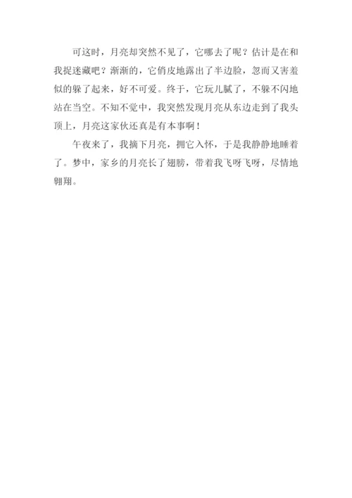 家乡的月亮作文600字.docx