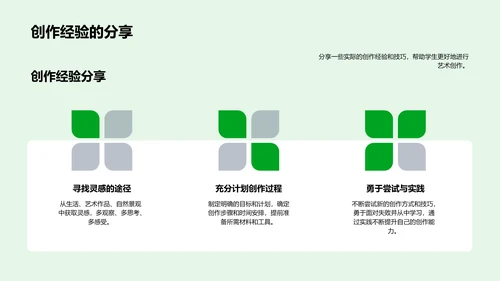 艺术创作技巧讲解PPT模板