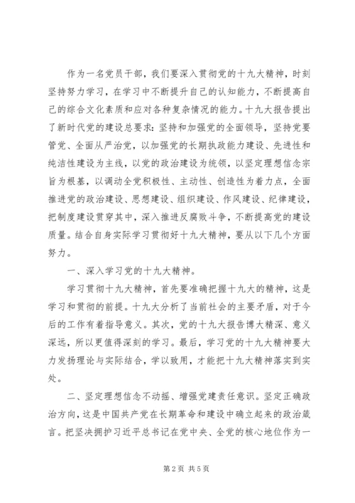 学习贯彻十九大精神.docx