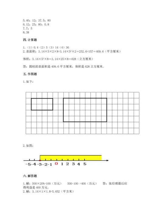 人教版六年级下册数学期末测试卷（典优）word版.docx