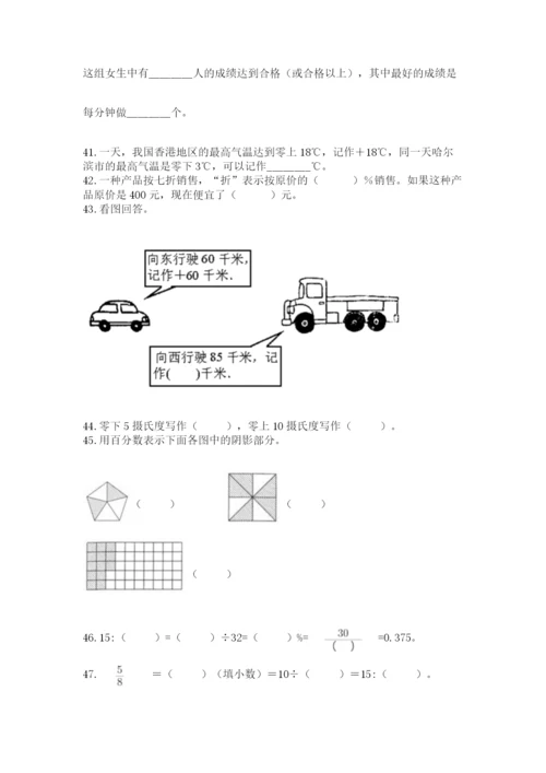 小升初数学试题真题汇编-填空题50道【必考】.docx