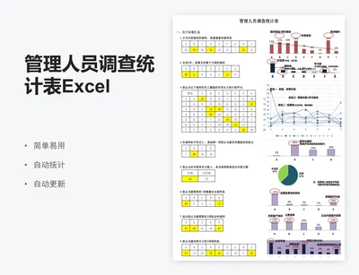 管理人员调查统计表Excel模板