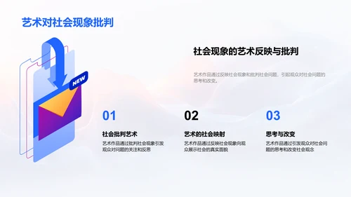艺术影响社会透析PPT模板