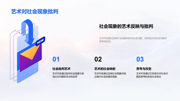 艺术影响社会透析PPT模板