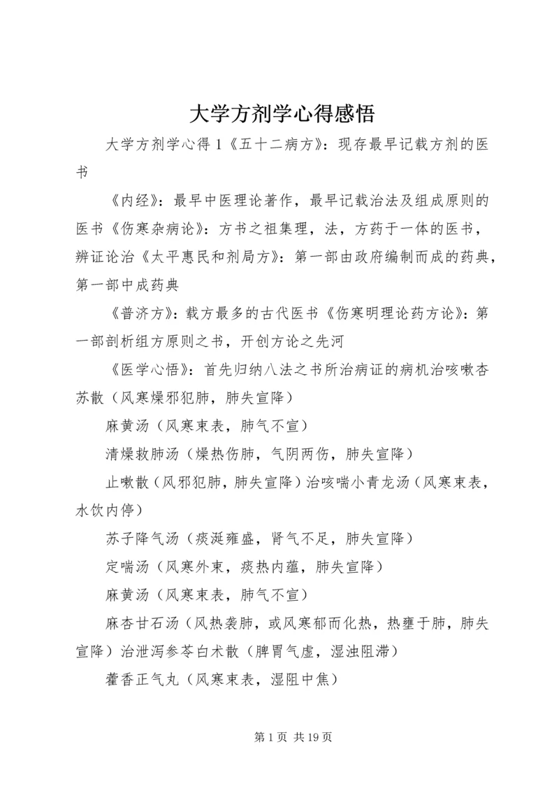 大学方剂学心得感悟.docx