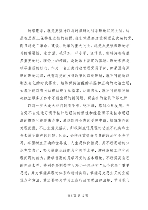 工商党员干部保持先进性的几点思考 (8).docx