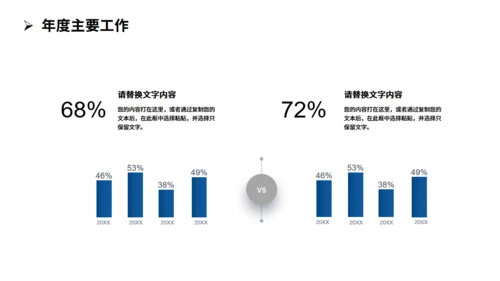 蓝色行政部年终工作总结通用PPT模板