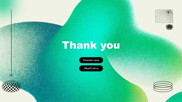 绿色弥散渐变风格灵感创意PPT主题