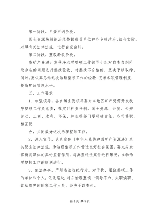 采石业治理整顿工作实施方案 (5).docx