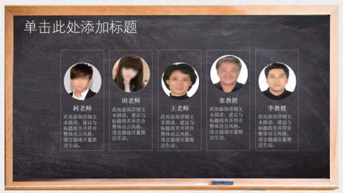 对话框黑板毕业论文答辩通用PPT模板