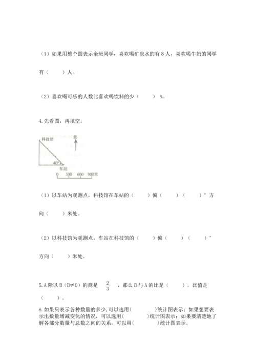 人教版六年级上册数学期末检测卷附答案下载.docx