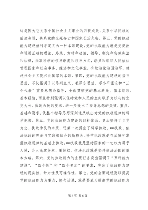 学习十六届四中全会精神思想汇报(1).docx