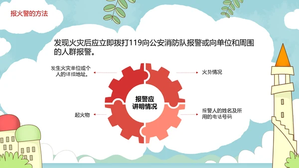 小学消防安全校园防火教育PPT模板