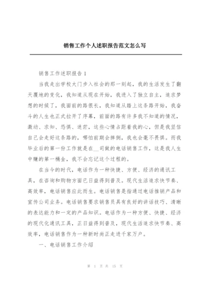 销售工作个人述职报告范文怎么写.docx