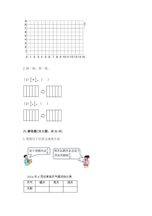 人教版六年级上册数学 期中测试卷完整答案.docx