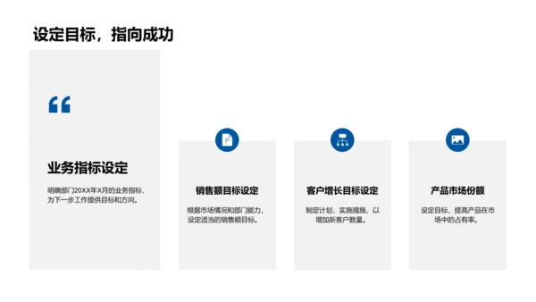 保险业务月度回顾PPT模板