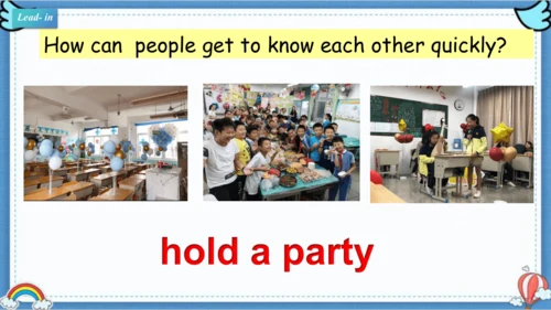 Starter Welcome to Junior High Hold a party.课件【新外研