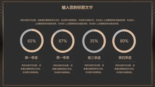 黑金商务项目总结PPT模板