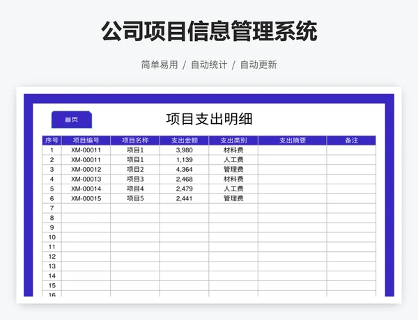 公司项目信息管理系统