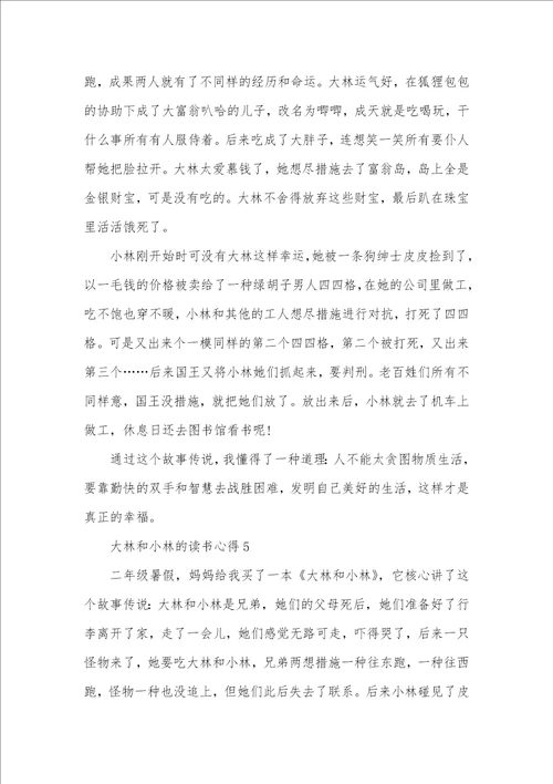 大林和小林的读书心得笔记