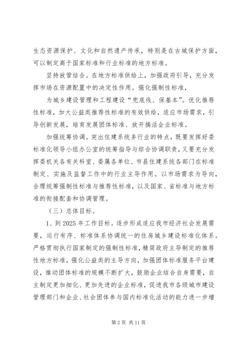 荆州住房城乡建设标准化工作实施方案.docx