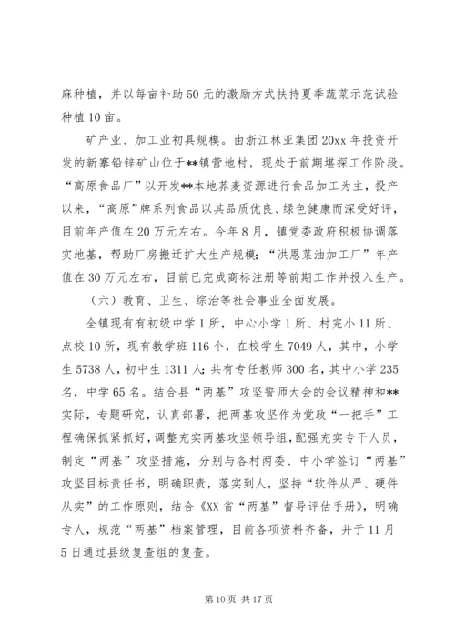 乡镇政府工作总结暨工作打算_1.docx