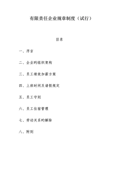 有限责任公司规章制度companyrules.docx