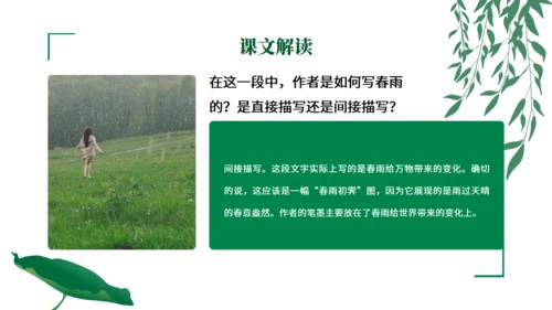 初中语文《雨的四季》公开课教学课件通用PPT模板