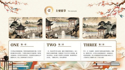 黄色中国风读书分享会PPT通用模板