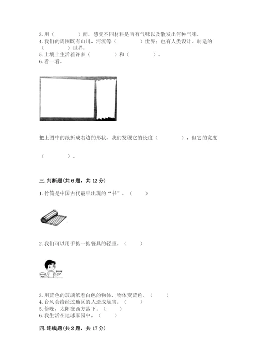 教科版小学二年级上册科学期末测试卷【夺冠系列】.docx