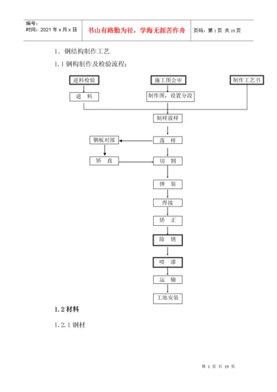 钢结构施工工艺.docx