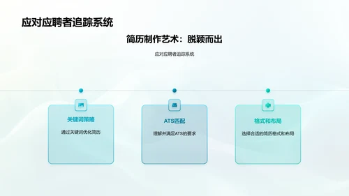 简历制作求职攻略PPT模板
