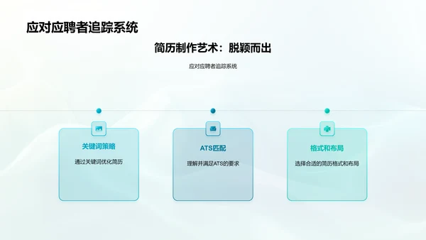 简历制作求职攻略PPT模板