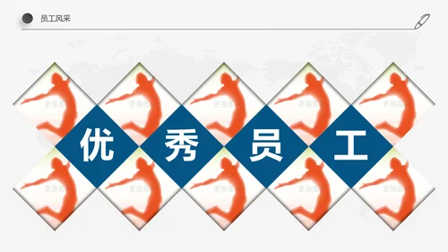 稳重简约详细内容企业员工入职培训PPT模板