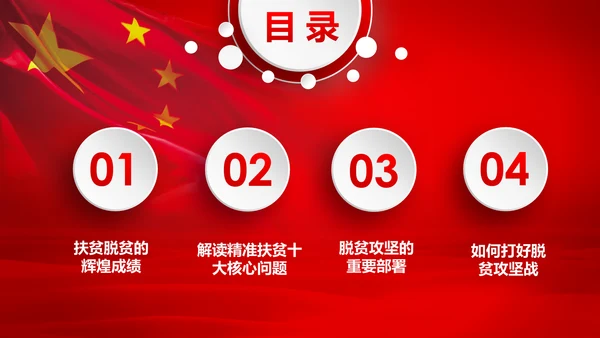 打赢脱贫攻战精准扶贫脱贫彻底微党课PPT