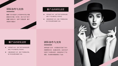 欧美风简约工作汇报PPT模板