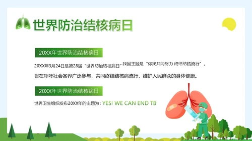 世界防治结核病日肺结核病防治知识讲座PPT课件