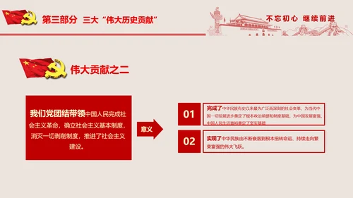 不忘初心继续前进七一重要讲话PPT