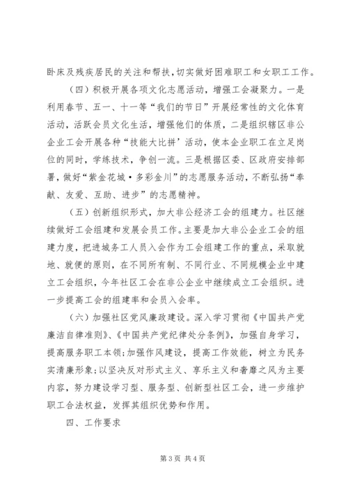 社区工会工作计划20XX年.docx