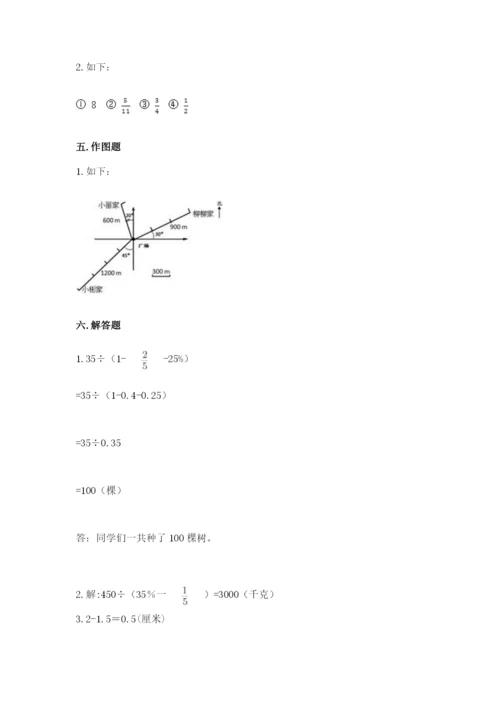 小学数学六年级上册期末卷附完整答案【历年真题】.docx