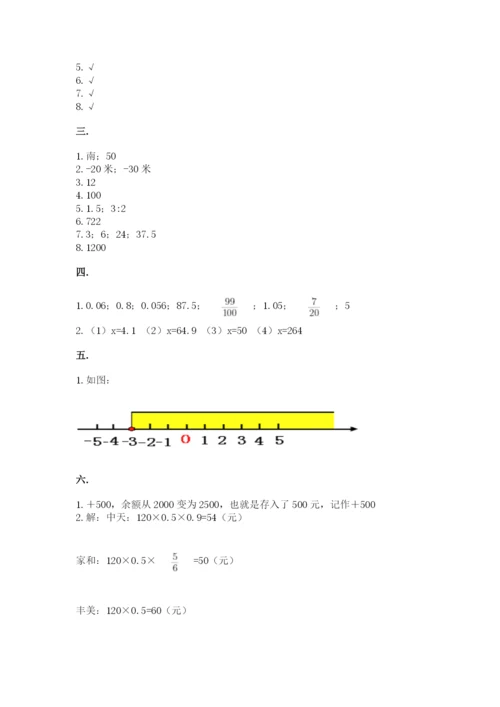 小学六年级升初中模拟试卷含完整答案【精品】.docx