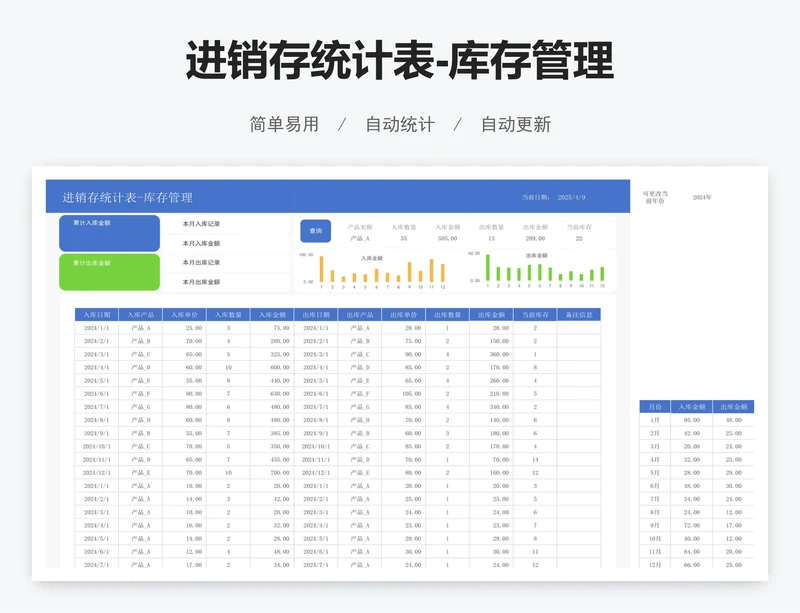 进销存统计表-库存管理