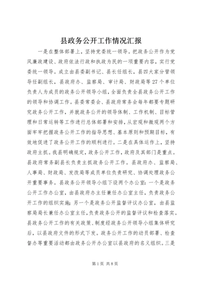 县政务公开工作情况汇报 (3).docx